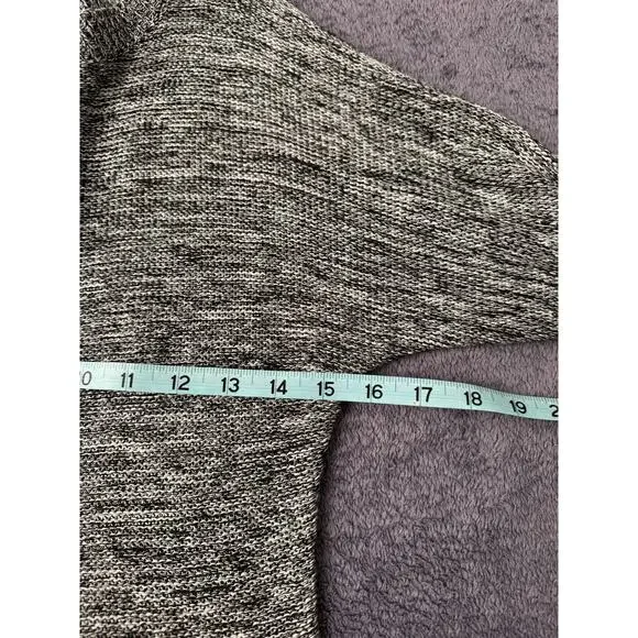 Trina Turk Sweater Dress Small Gray Knit Open Sleeve Slit 3/4 Sleeve Bodycon - Picture 8 of 8